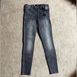 Kut From The Kloth Jeans Womens 2 High Rise Mia Toothpick Skinny Dark Gray Denim